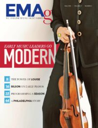 EMAg Fall 2015 cover featuring a man holding a violin