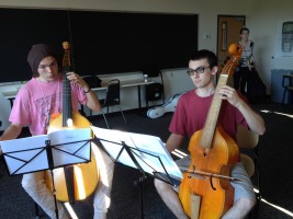 Erik Andersen, and I playing a Jenkins duet