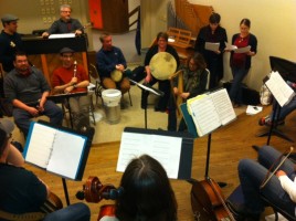 TTU Early Music Ensemble in rehearsal