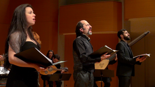 Nell Snaidas, Jeffrey Strauss, and Karim Sulayman during Apollo's Fire's 'Sephardic Journey.'