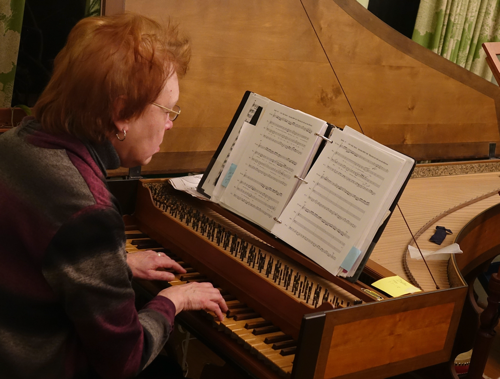 Carolina Pro Musica founder and harpsichordist Karen Hite Jacob.