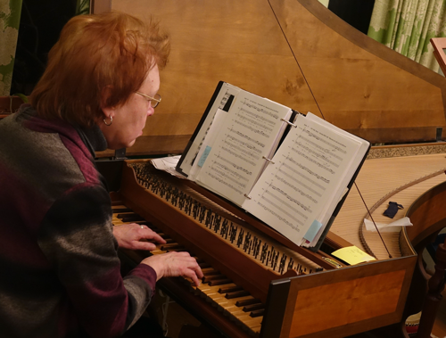 Carolina Pro Musica founder and harpsichordist Karen Hite Jacob. 