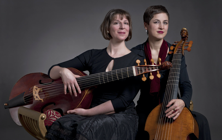 Jane Achtman and Irene Klein, founders of the Swiss viol consort Musicke & Mirth. (Photo by ansichtssachen)