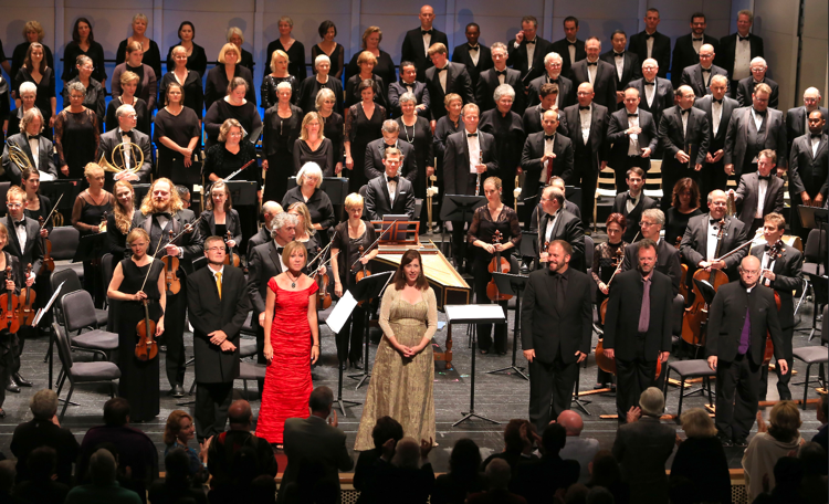 An opening-night performance at the Carmel Bach Festival. Photo by Randy Tunnell