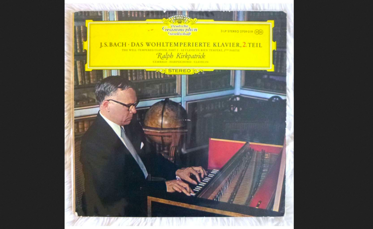 The cover of Ralph Kirkpatrick's DG recording of Bach's Well-Tempered Klavier, Part I. 