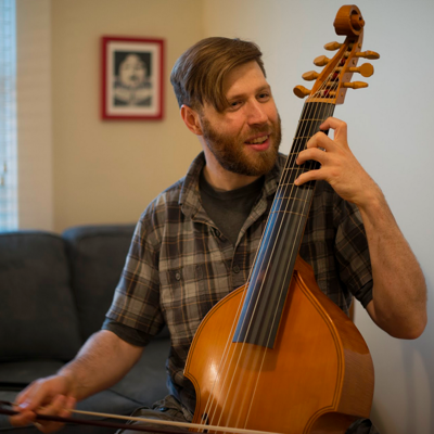 Eric Miller has been playing viola da gamba since 2006. (Emeral Cooper)