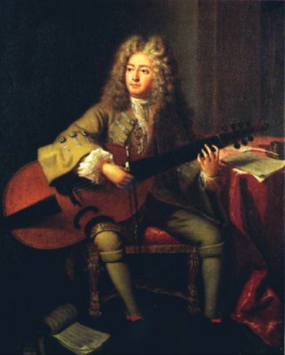 Marin Marais, painted by André Bouys in 1704.