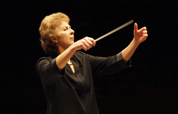 British conductor Jane Glover is beginning her 15th season as music director of Music of the Baroque. (Photo by Jim Steere)