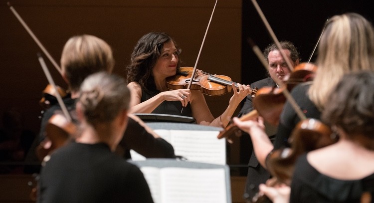 Elisa Citterio leading Tafelmusik in concert in September at Toronto's Koerner Hall. (Photo by Jeff Higgins) 