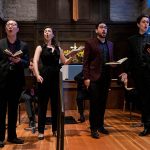 Pastime With Good Company singers on stage