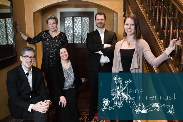 members of kleine kammermusik standing by stairs