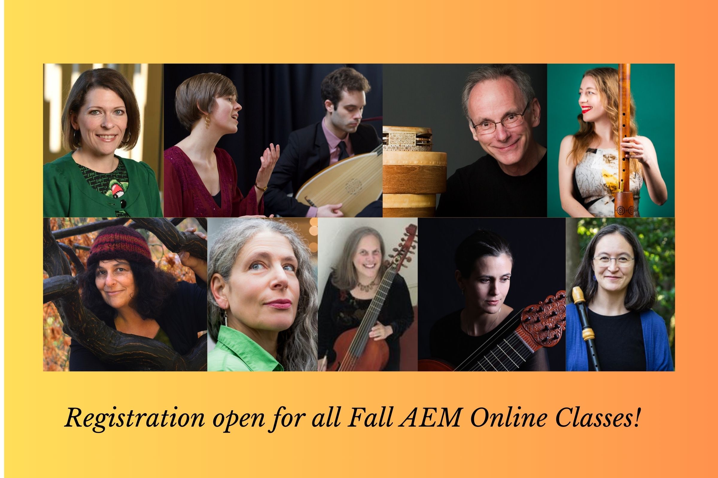 AEM ONLINE December 6 & 7 with Rosamund Morley, Lawrence Lipnik, Jennifer Carpenter, Anna O'Connell, and Emily Eagen