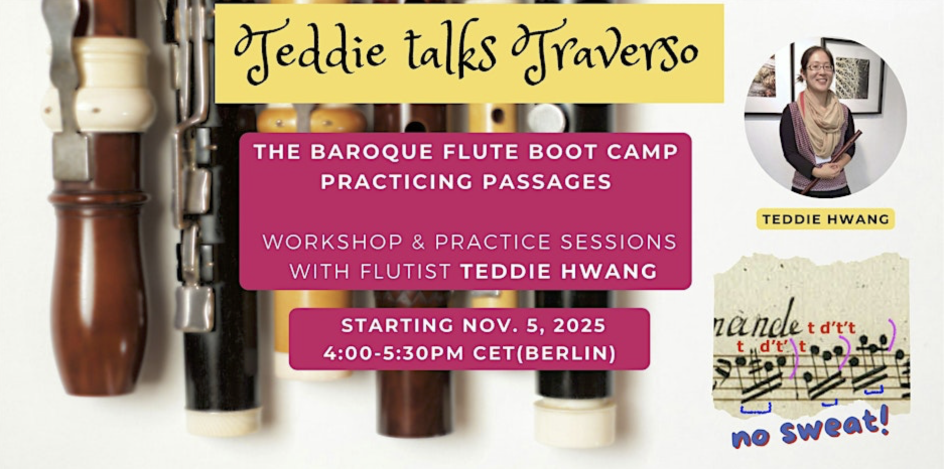 Teddie Talks Traverso: The Baroque Flute Bootcamp - Practicing Passages