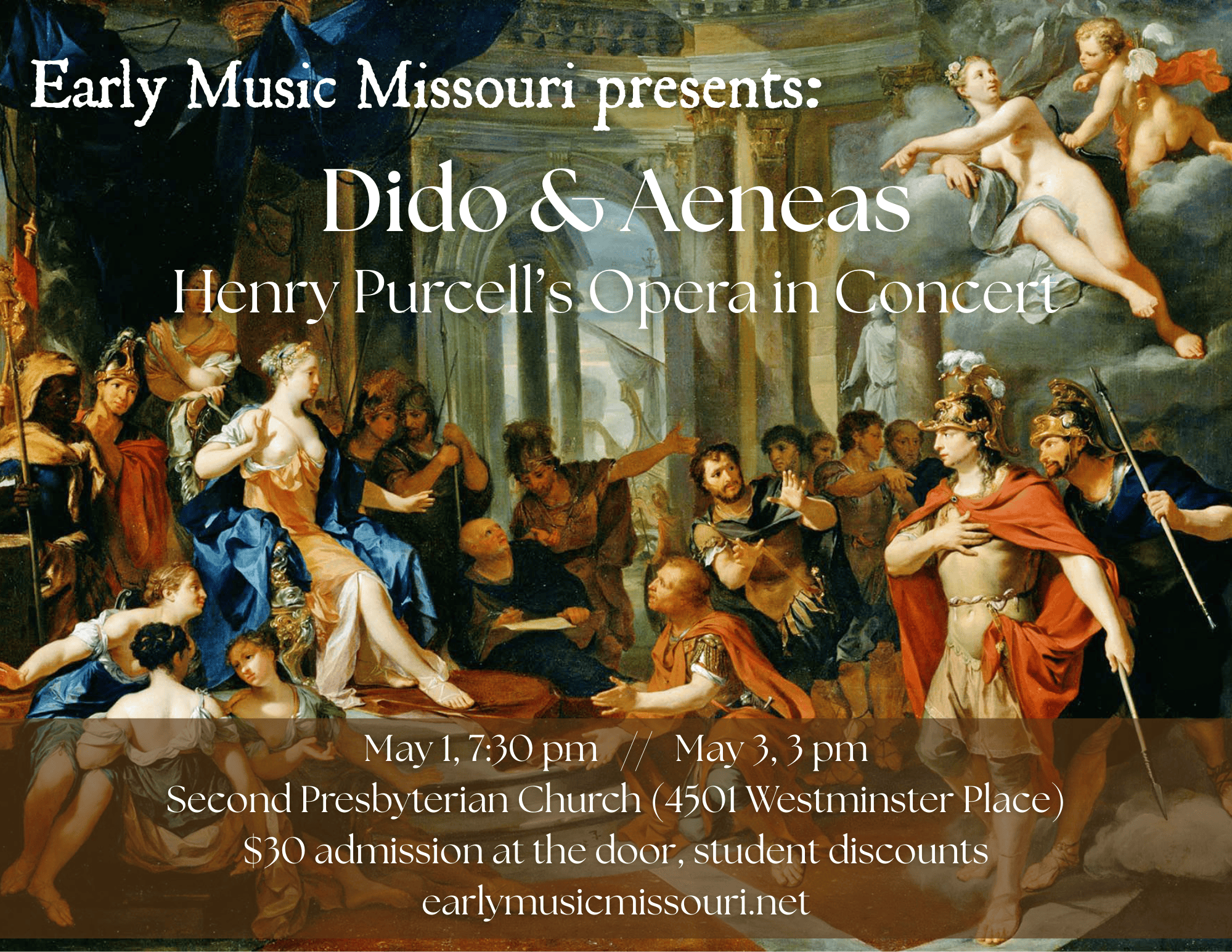 Early Music Missouri presents "Dido & Aeneas: Henry Purcell’s Opera in Concert"