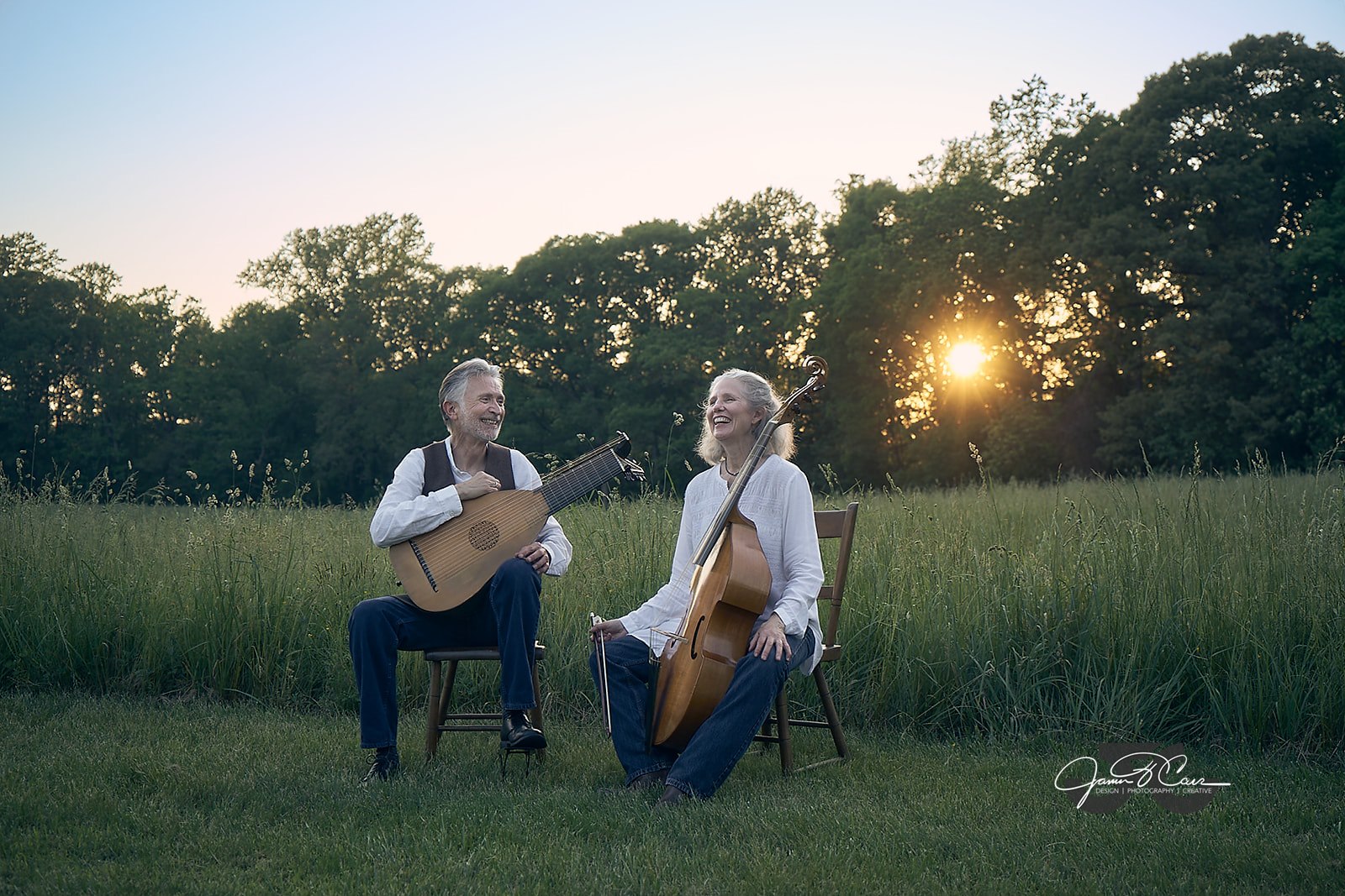 Ronn McFarlane and Carolyn Surrick at The Barn House