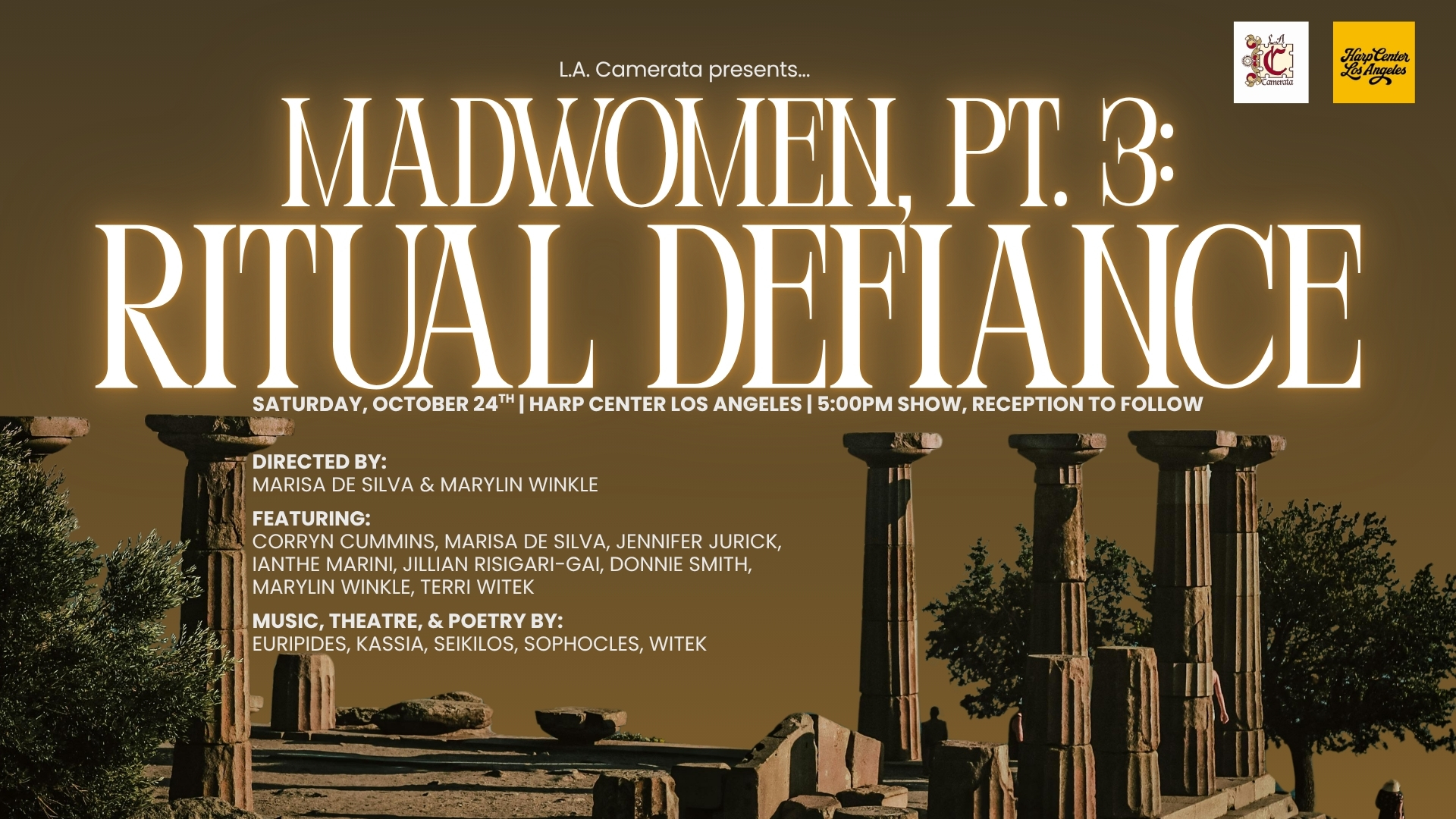Los Angeles Camerata presents "Madwomen, pt. 3: Ritual Defiance"